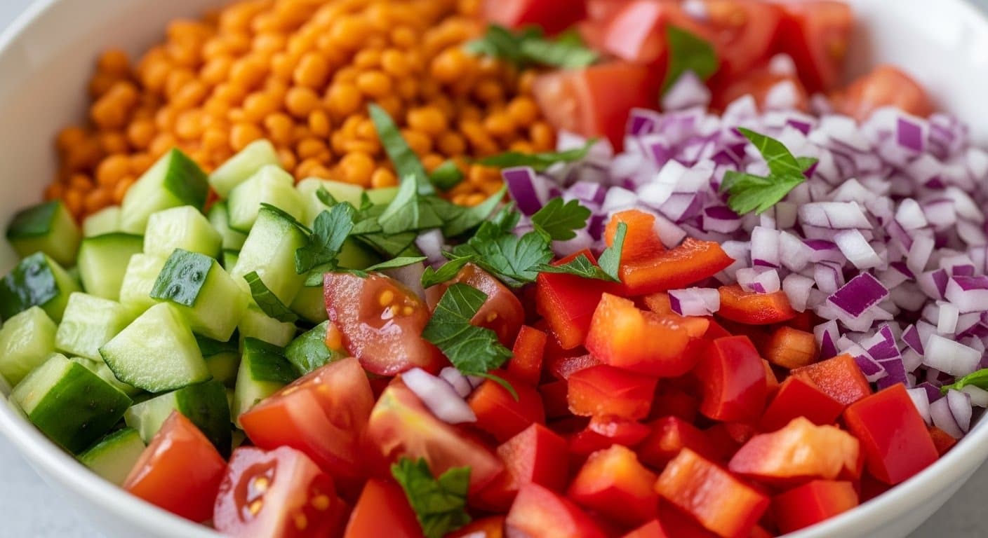 Rychlý fitness oběd: Osvěžující čočkový salát pro energii a lehkost