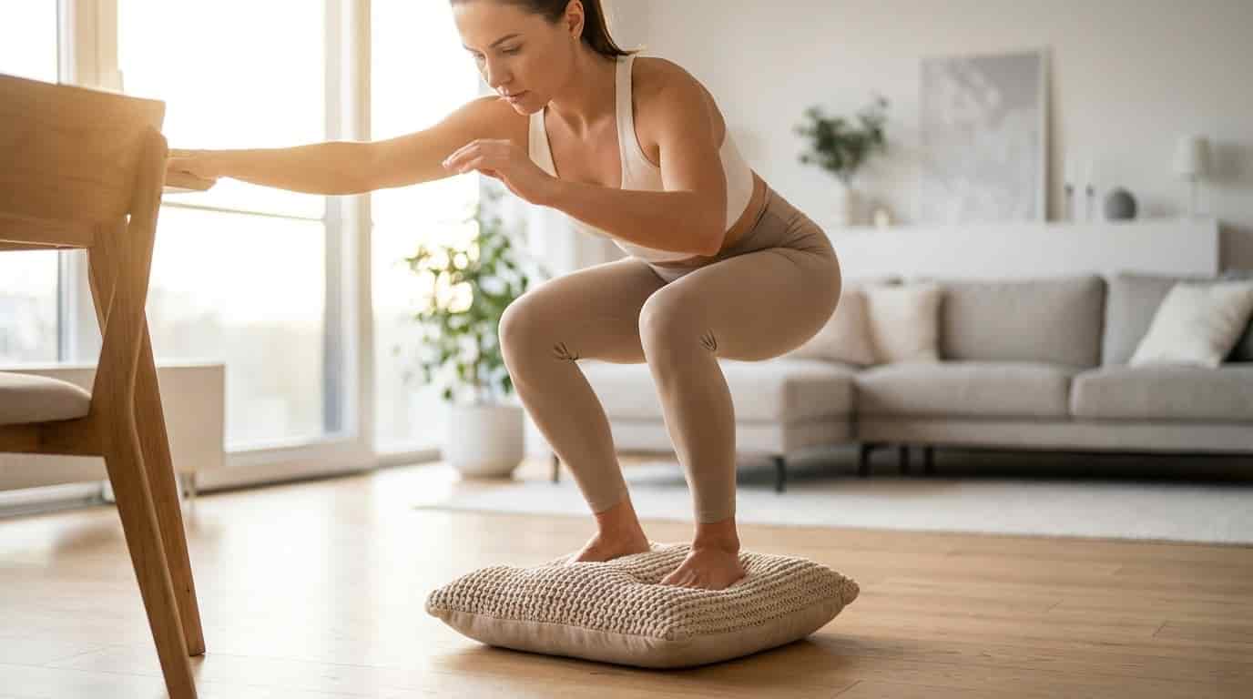 3 minuty na polštáři denně stačí k tomu, abyste přestali zakopávat. Jednoduchá metoda, která vrací jistotu do každého kroku