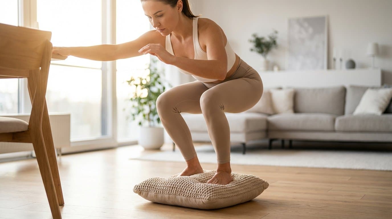 3 minuty na polštáři denně stačí k tomu, abyste přestali zakopávat. Jednoduchá metoda, která vrací jistotu do každého kroku