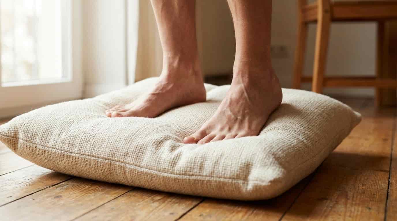 Body image for 3 minuty na polštáři denně stačí k tomu, abyste přestali zakopávat. Jednoduchá metoda, která vrací jistotu do každého kroku