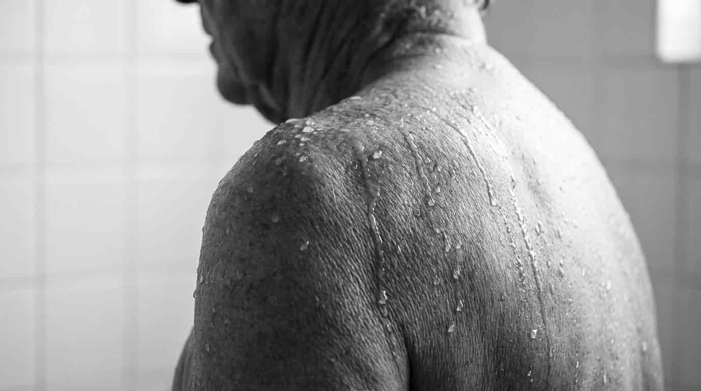 Body image for 30 vteřin ranního nepohodlí, které rozhoduje o zdraví. Tento zvyk ve sprše funguje lépe než hrst vitamínů