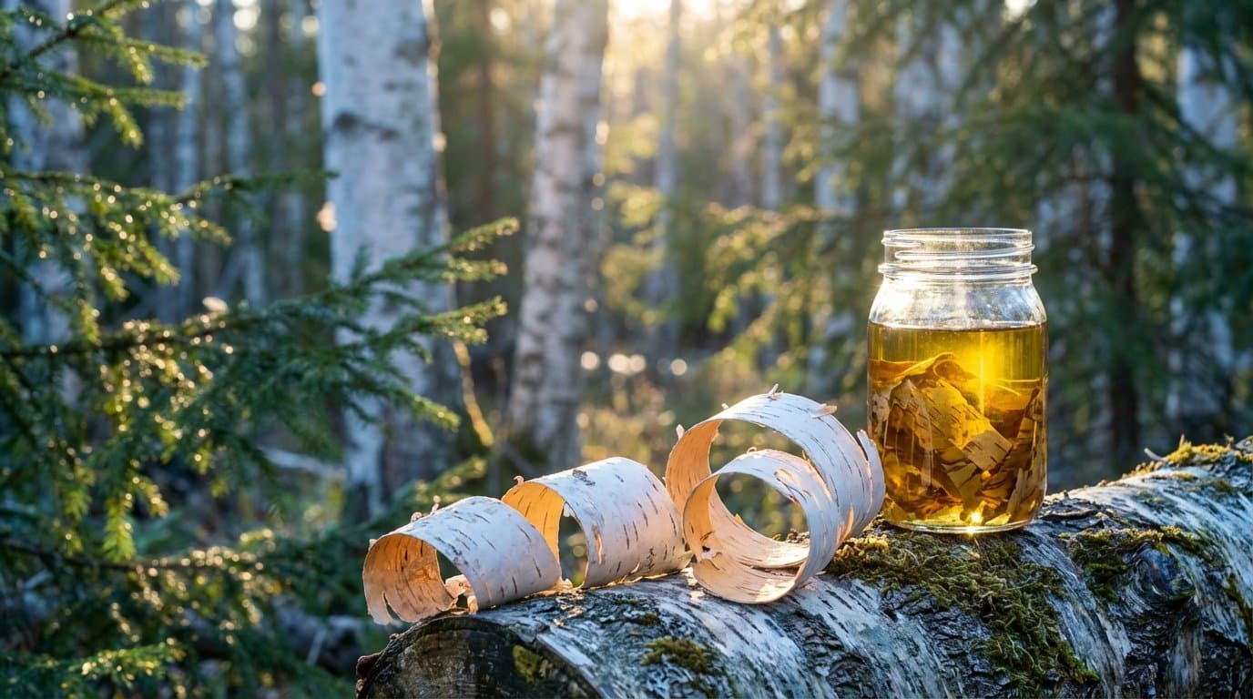 Bílá slupka, kterou v lese loupeme na podpal, je ve skutečnosti ryzí zlato. Látka uvnitř dokáže s lidskou kůží a klouby zázraky
