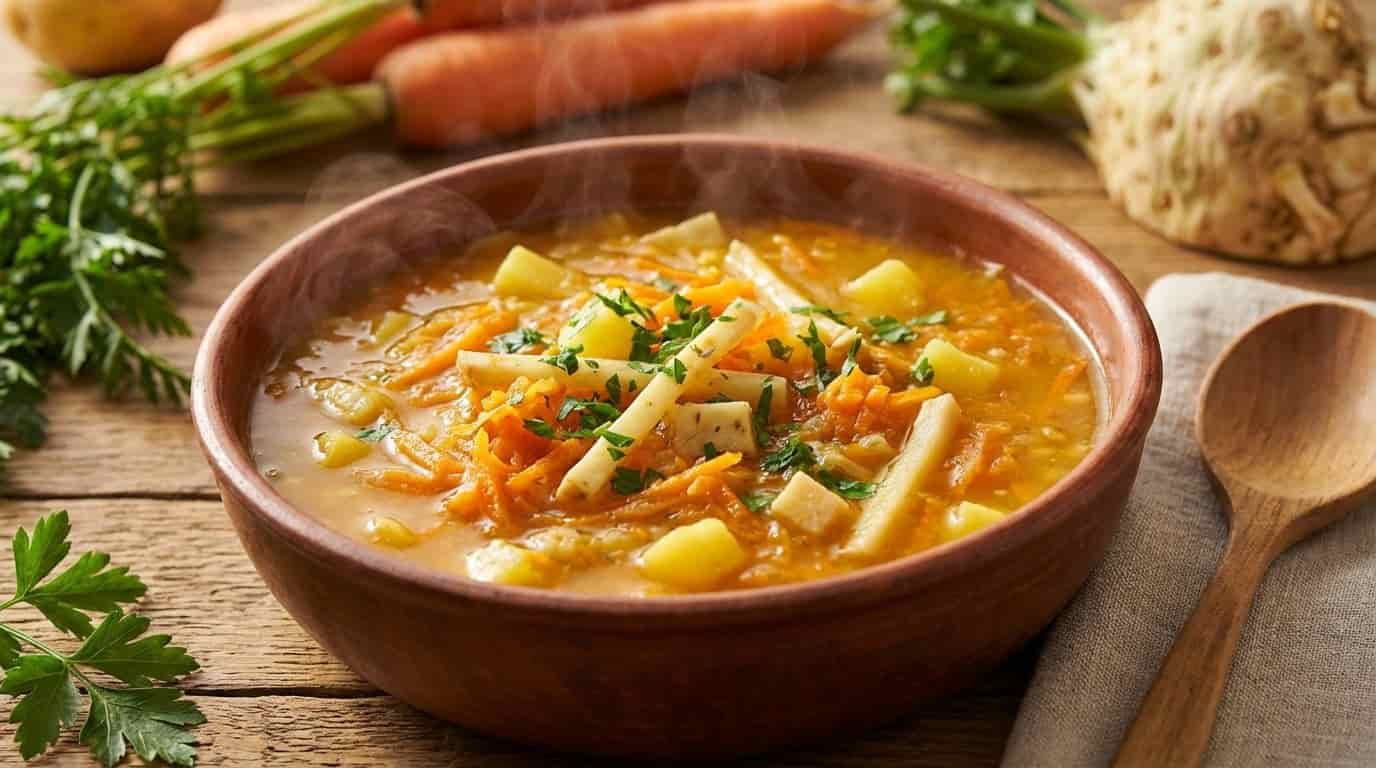 Blíží se úplněk a s ním i pocity plnosti. Tato obyčejná polévka funguje jako tlačítko restart pro vaše trávení