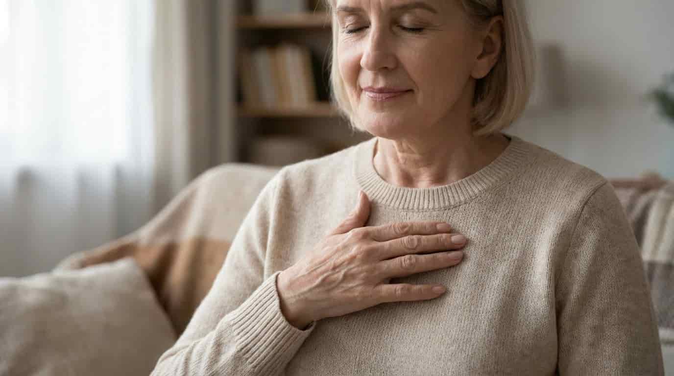 Body image for Bod štěstí uprostřed hrudníku, o kterém většina lidí neví. Jeho aktivace trvá jen minutu, ale tělo vám poděkuje