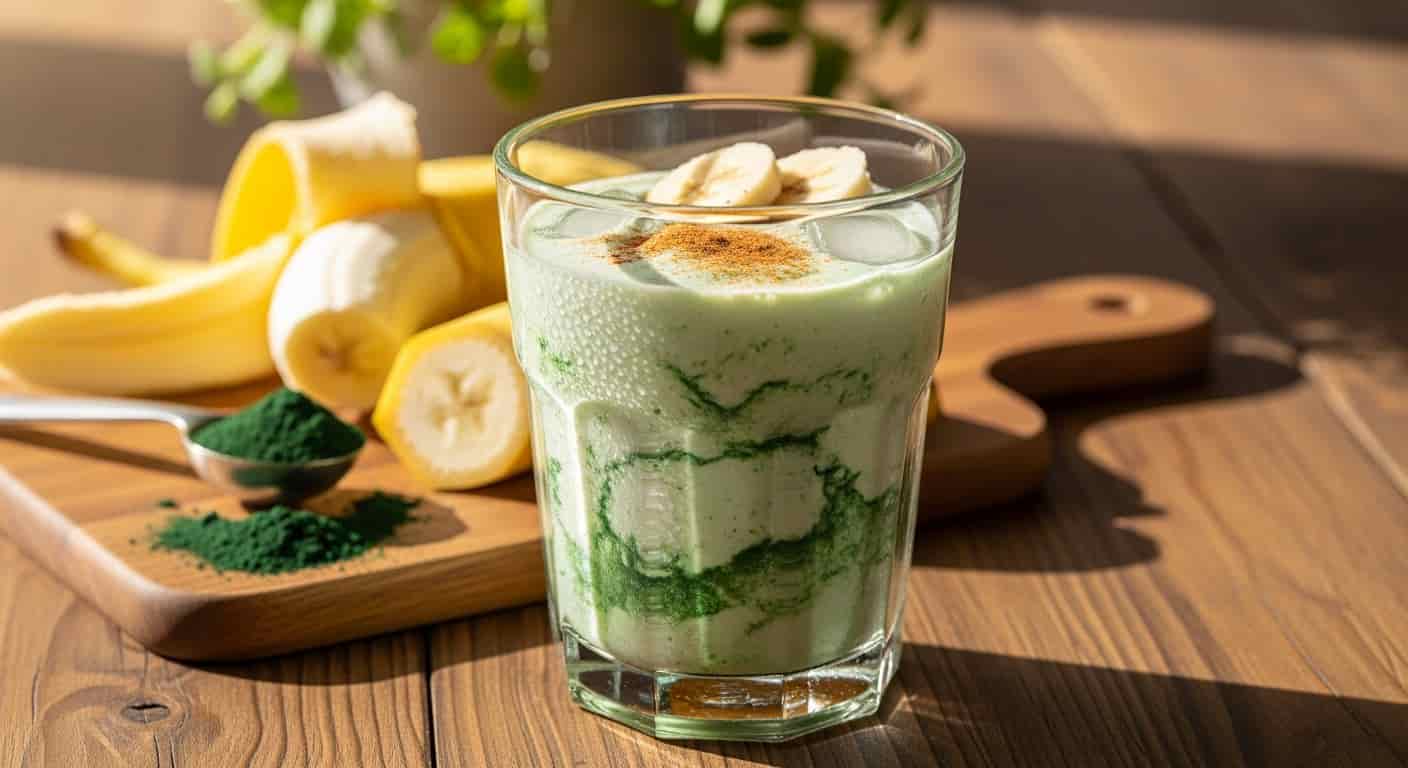 Chtěli jste víc energie bez námahy? Tento vesmírný smoothie s banánem a spirulinou vás nabije vitalitou za pár minut