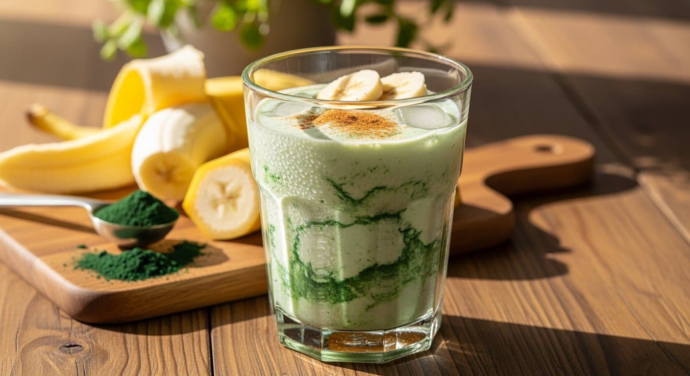 Chtěli jste víc energie bez námahy? Tento vesmírný smoothie s banánem a spirulinou vás nabije vitalitou za pár minut