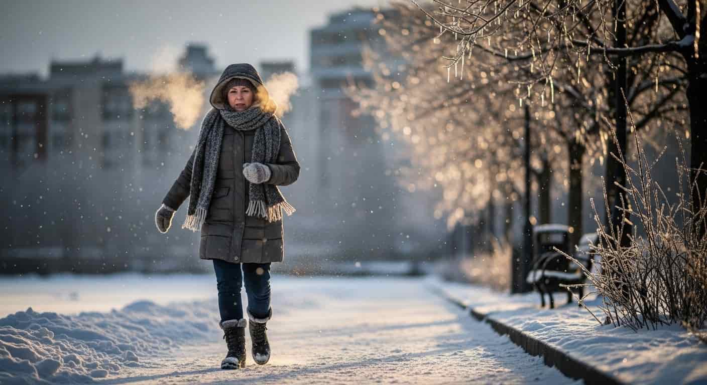 Chůze v mrazech: 10 000 kroků pro rychlé spalování tuku po čtyřicítce
