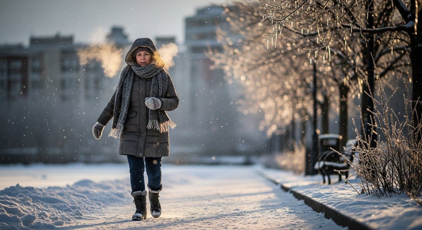 Chůze v mrazech: 10 000 kroků pro rychlé spalování tuku po čtyřicítce