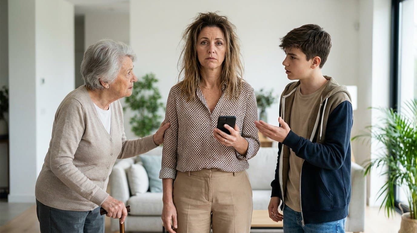 Cítíte se jako v lisu mezi dětmi a rodiči? Tento nenápadný syndrom vás může zničit dřív, než si to stačíte uvědomit