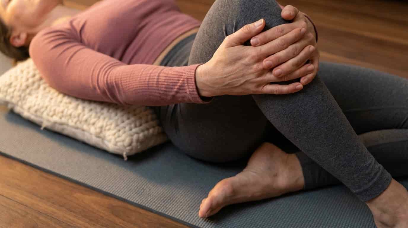 Body image for Dnes večer zažijete úlevu, o které se vám ani nesnilo. Tento nenápadný pohyb s polštářem vymaže ztuhlost beder za pár minut