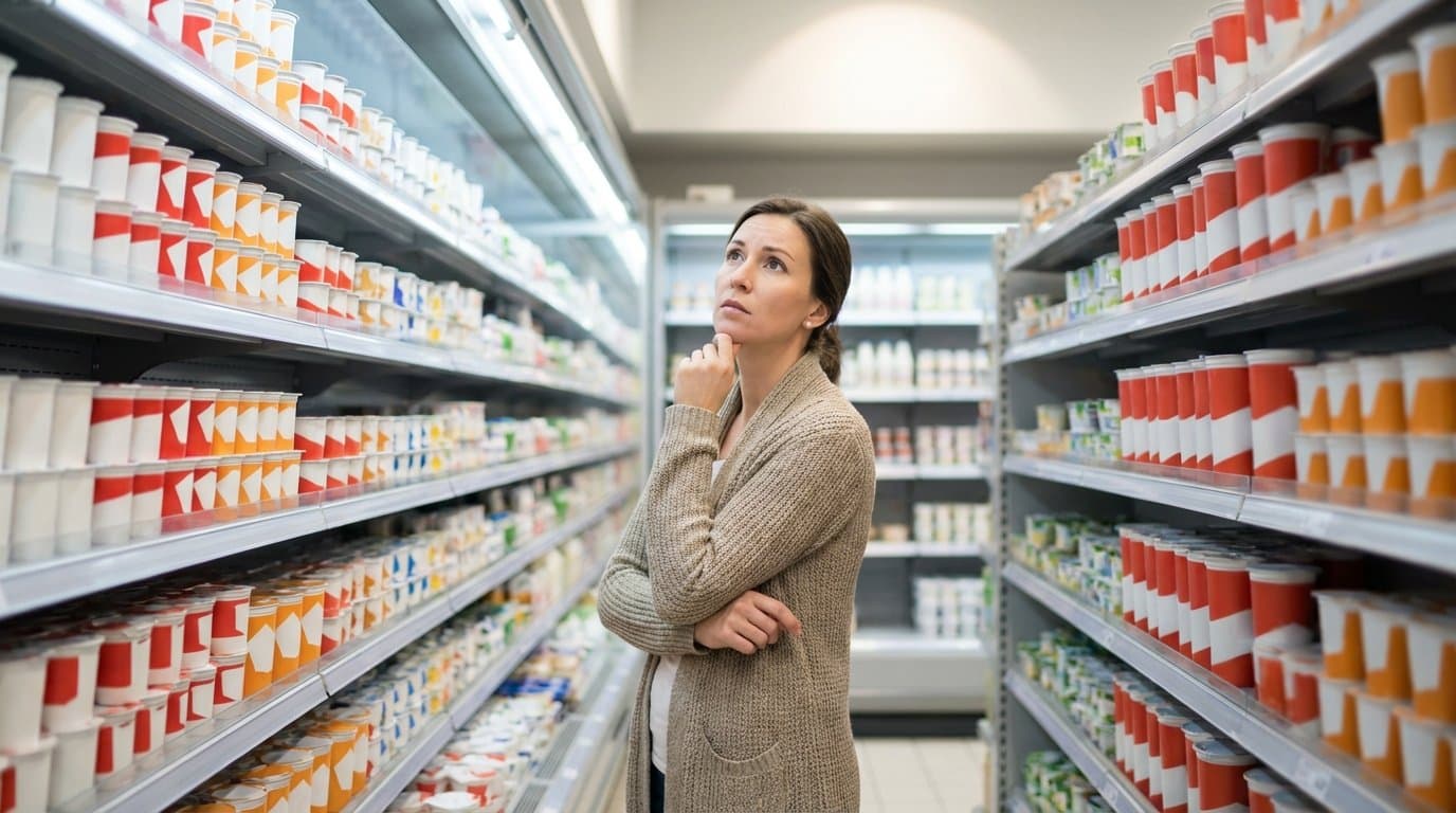 Dříve stačily dva druhy jogurtu a svět byl v pořádku. Dnes nás tento moderní luxus nenápadně dohání k šílenství.