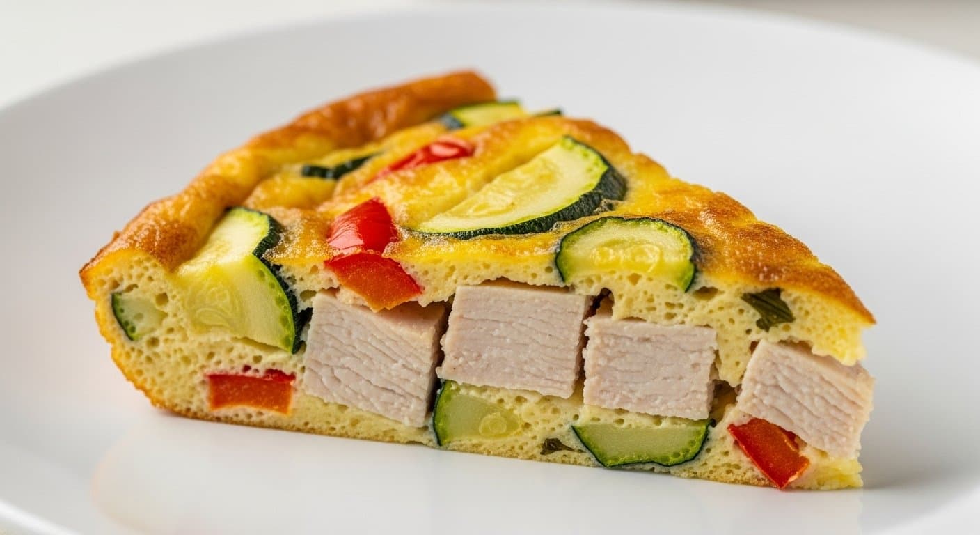 Fitness Elegance na Talíři: Krůtí Frittata se Zeleninou pro Energii a Lehkost
