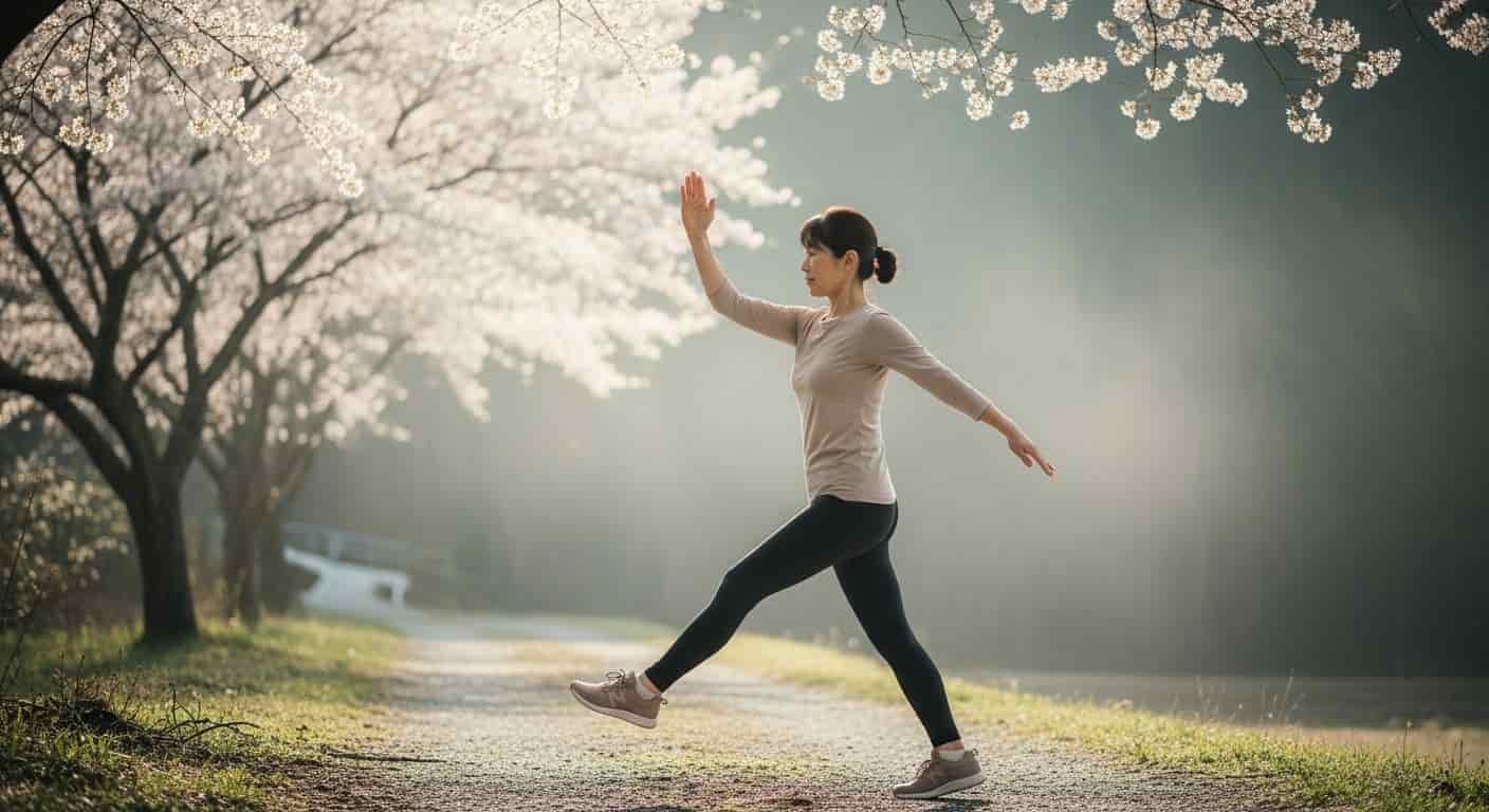 Japonská chůze Ten: Tajemství pohybu, které chrání klouby po čtyřicítce