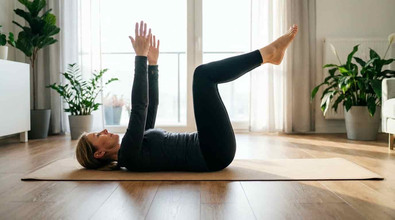 Jediný cvik na břicho, který mi fyzioterapeut schválil i po padesátce. Vypadá nevinně, ale výsledky cítíte okamžitě