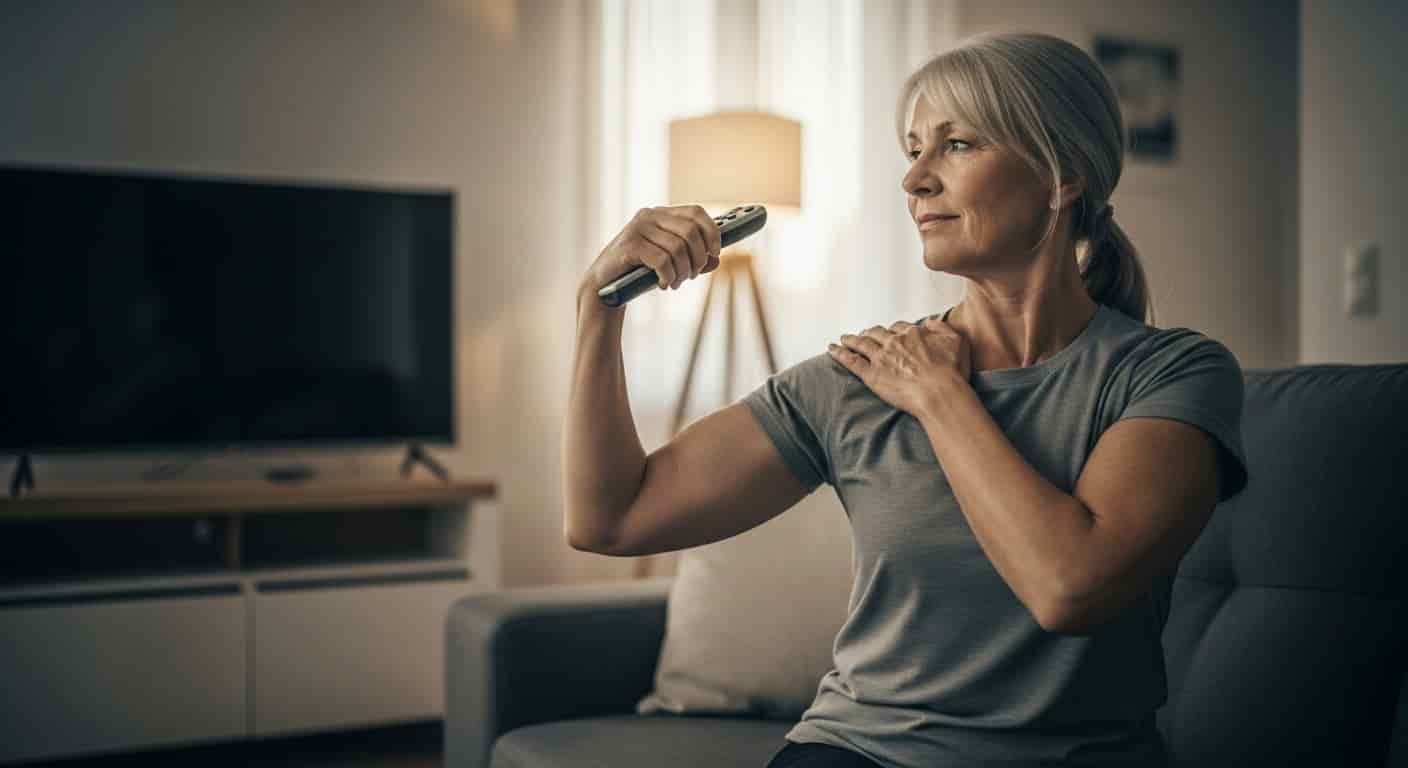 Body image for Když jsem vzala TV ovladač do ruky jako činku, ruce se mi zpevnily za týden. Zkuste tento 5minutový trik doma