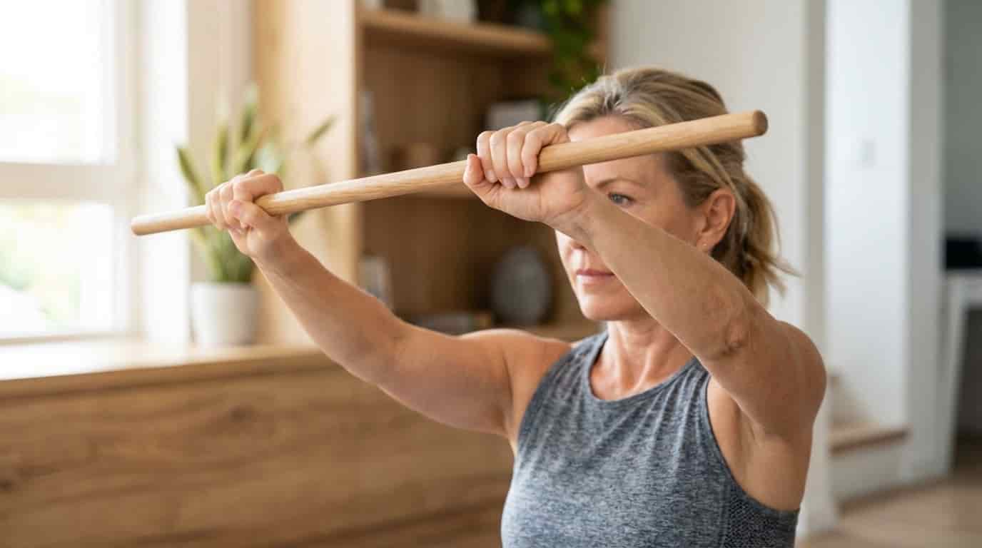 Body image for Máte doma násadu od koštěte? Tento zapomenutý trik vám vrátí rozsah pohybu, o kterém se vám ani nesnilo