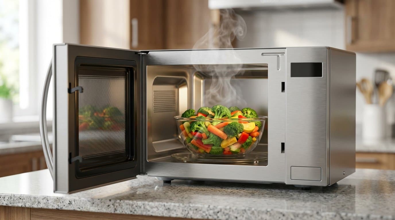 Mýtus, který nás straší už léta. Proč je jídlo z mikrovlnky ve skutečnosti zdravější, než to z hrnce