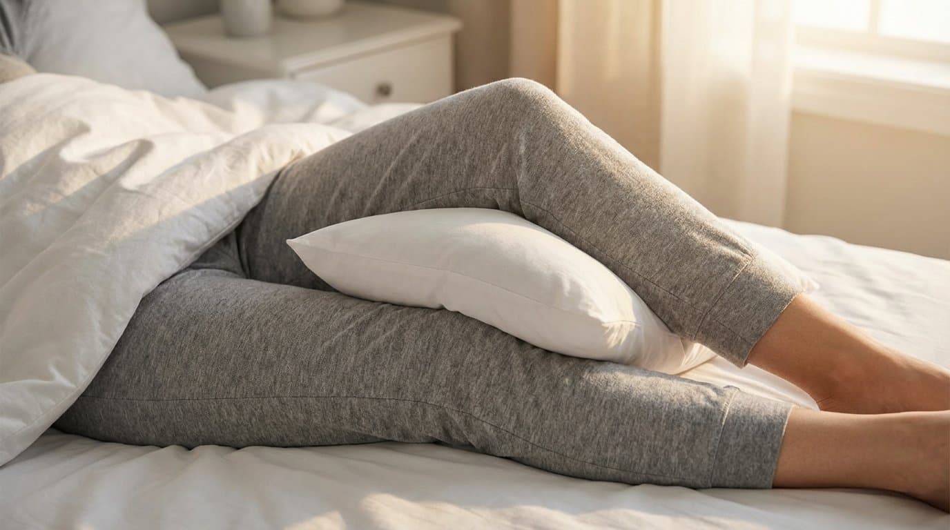 Není to matrací ani stářím. Ranní bolest kyčlí často zmizí, když do postele přidáte tuto obyčejnou věc