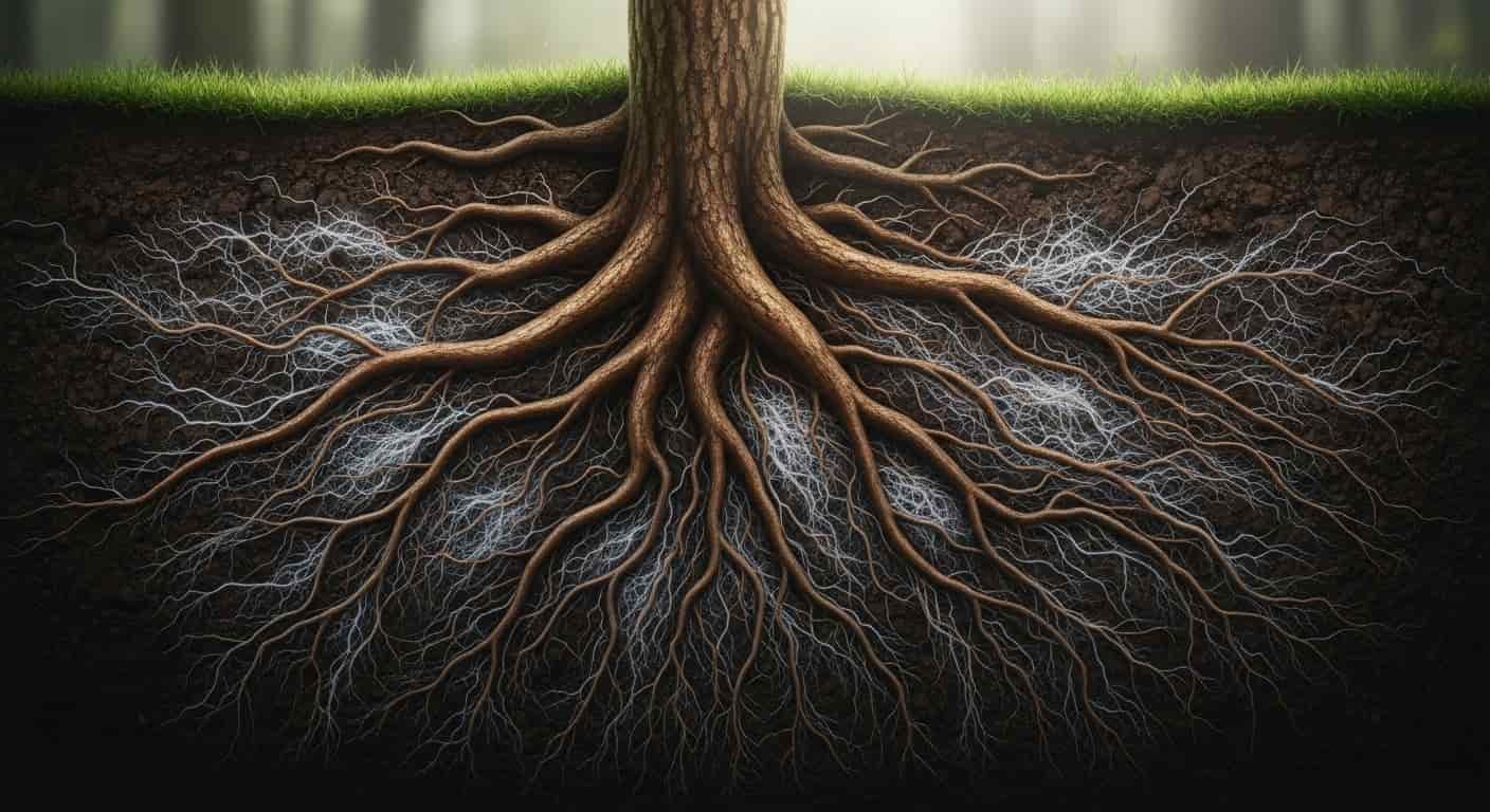 Neviditelný motor dlouhověkosti: Jak houby a stromy společně udržují přírodu v kondici tisíce let a proč je to klíčové i pro vás