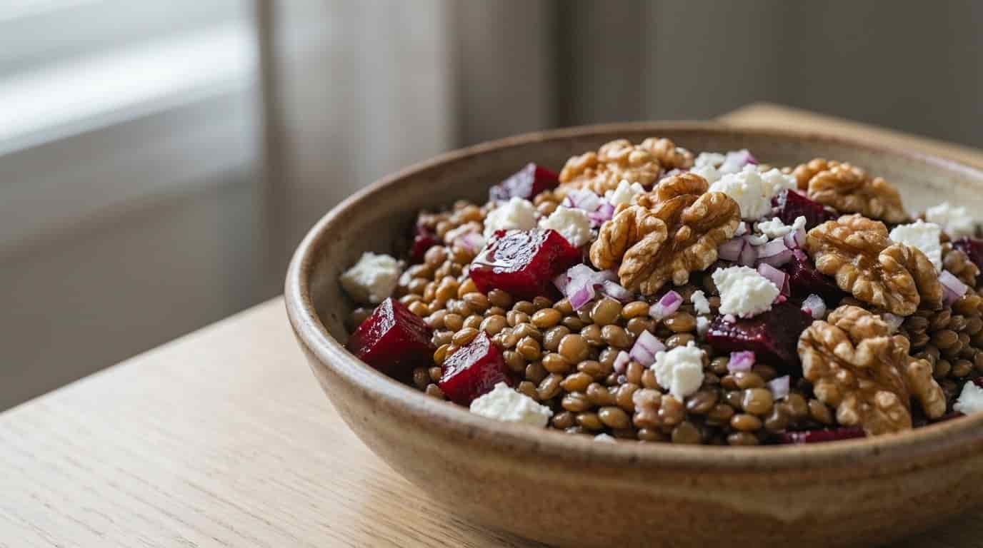 Nevyhazujte zbytky ořechů z cukroví. V kombinaci s obyčejnou čočkou vykouzlíte novoroční oběd snů