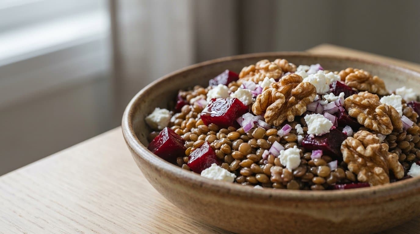 Nevyhazujte zbytky ořechů z cukroví. V kombinaci s obyčejnou čočkou vykouzlíte novoroční oběd snů