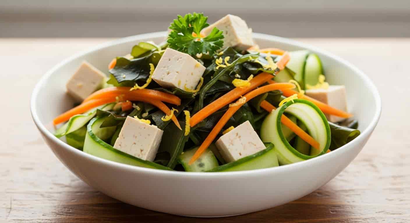 Body image for Objevte japonskou vitalitu doma: Miso salát s tofu a moředskými řasami, který posílí vaše tělo za pár korun