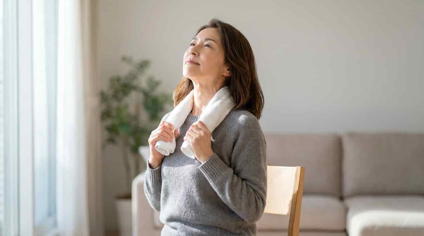 Obyčejný ručník z koupelny dokáže s krční páteří zázraky. Úleva přichází téměř hned