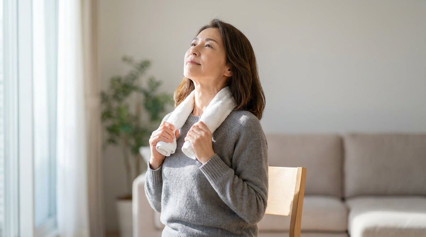 Obyčejný ručník z koupelny dokáže s krční páteří zázraky. Úleva přichází téměř hned