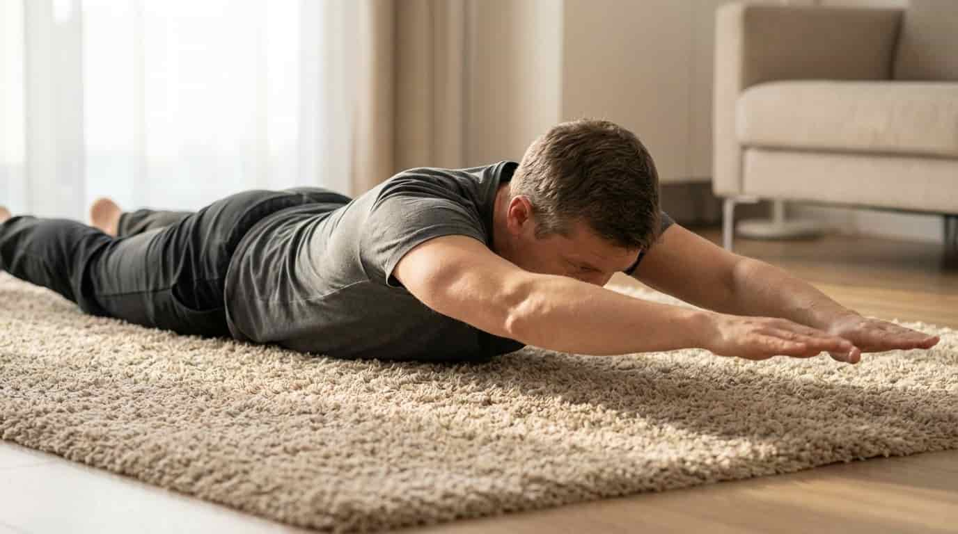 Body image for Plavání na koberci dokáže divy s bolavými zády. Metoda bez vody, kterou by měl znát každý po čtyřicítce