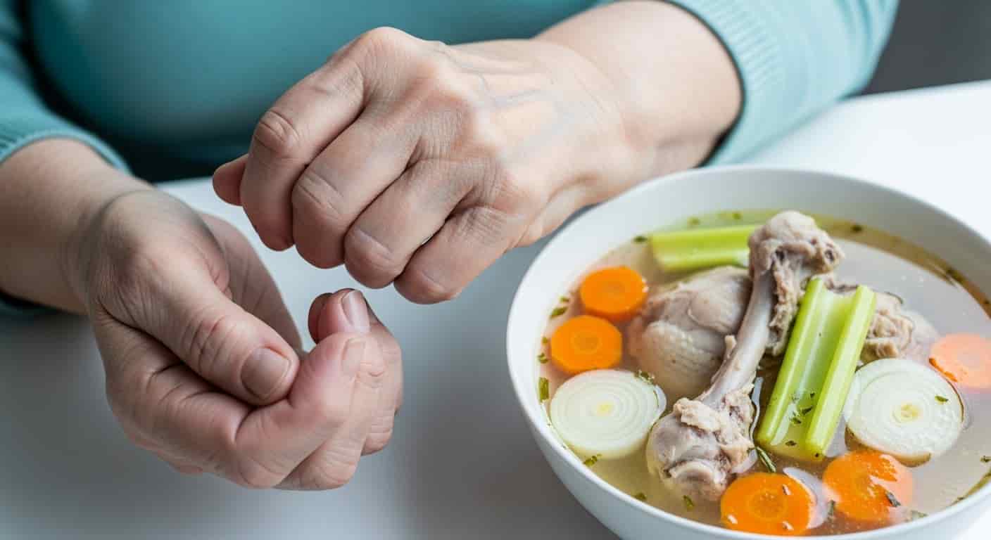 Body image for Po šedesátce jsem objevila sílu kuřecího vývaru: Jak kolagen pomohl mým kloubům a proč byste to měli zkusit i vy