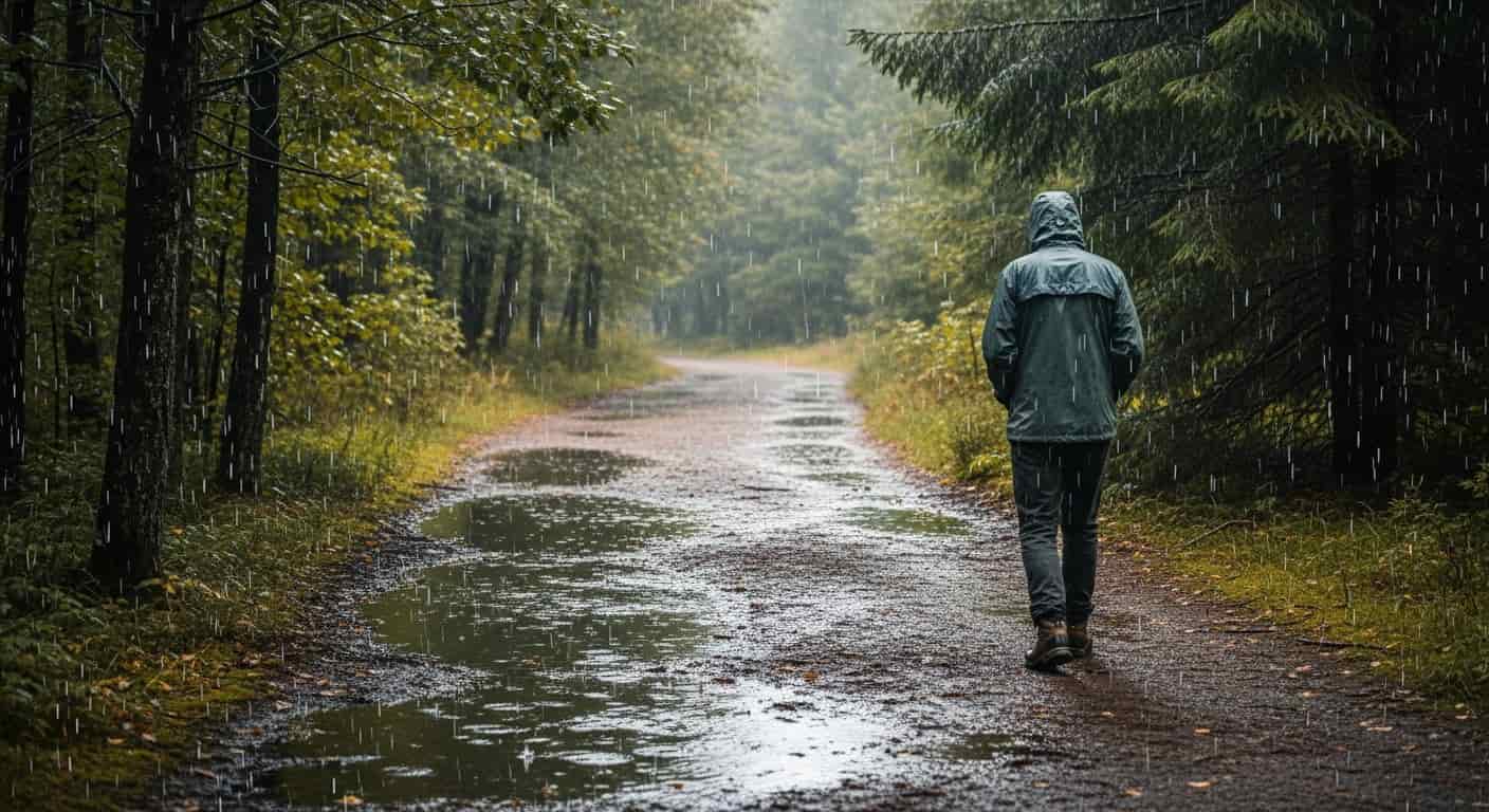 Proč procházky v dešti přinášejí hluboký duševní klid: Objevte přírodní lék na stres