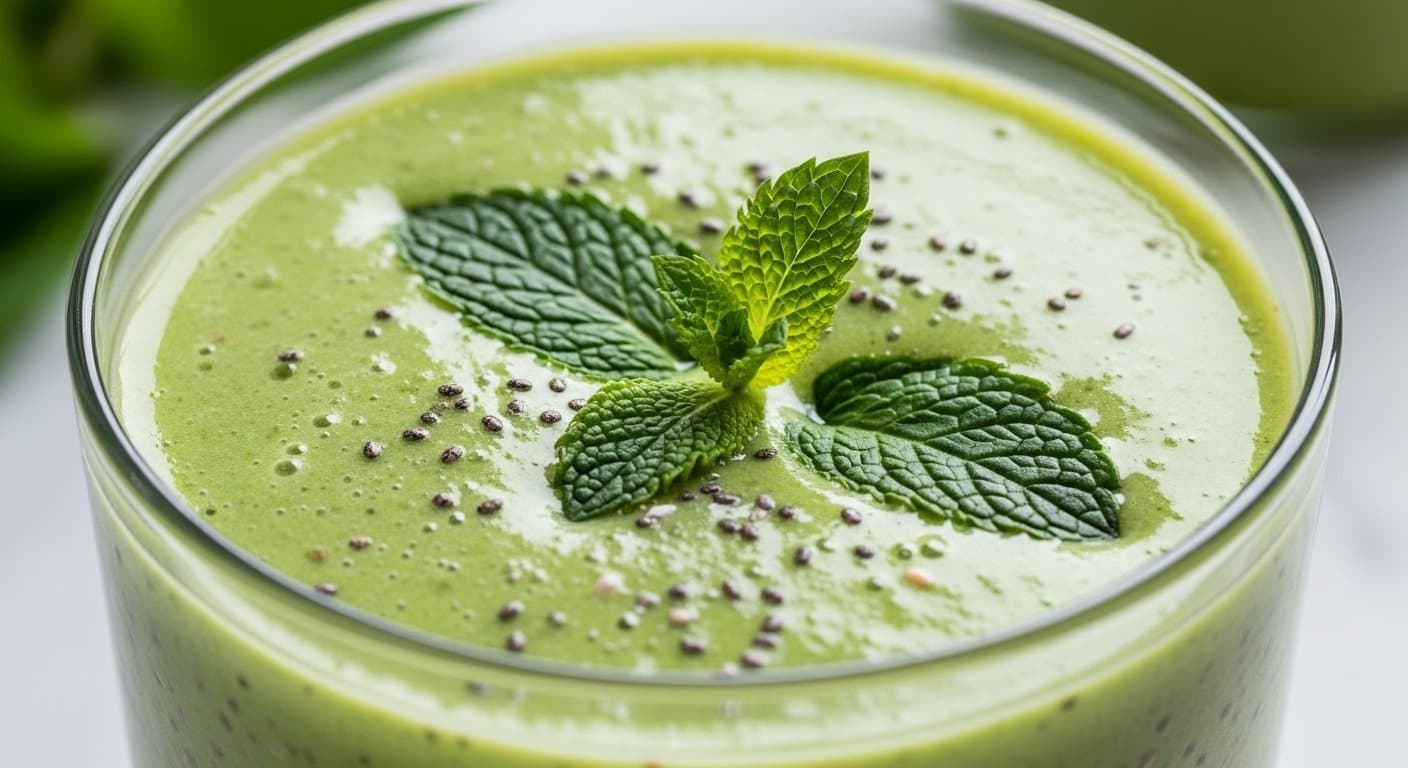 Rychlá Energie pro Fitness Den: Krémové Zelené Smoothie plné Vitality!