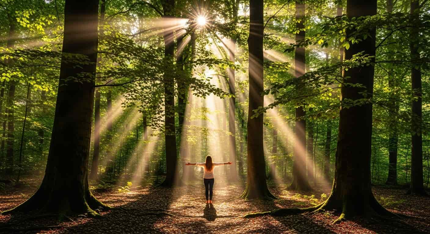 Sluneční paprsky v lese: Tajemství, které posiluje vaše kosti od základu