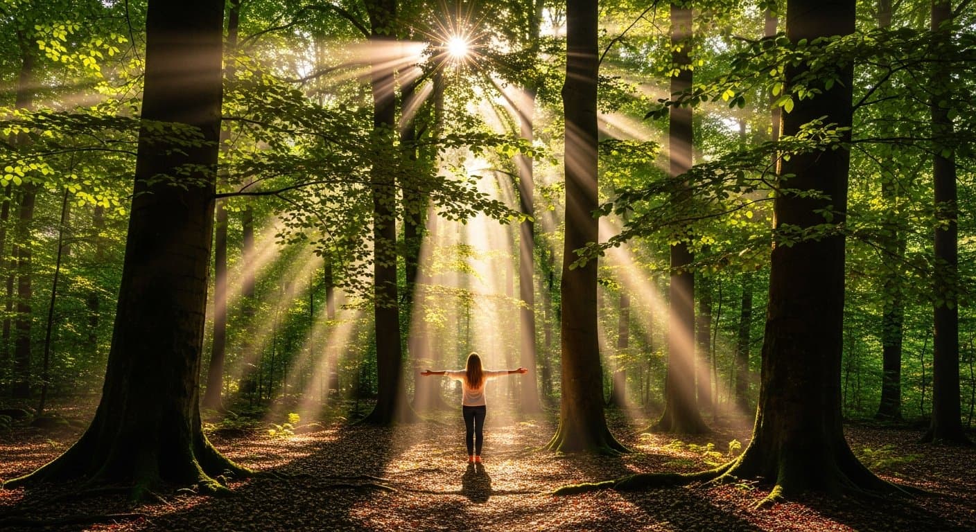 Sluneční paprsky v lese: Tajemství, které posiluje vaše kosti od základu