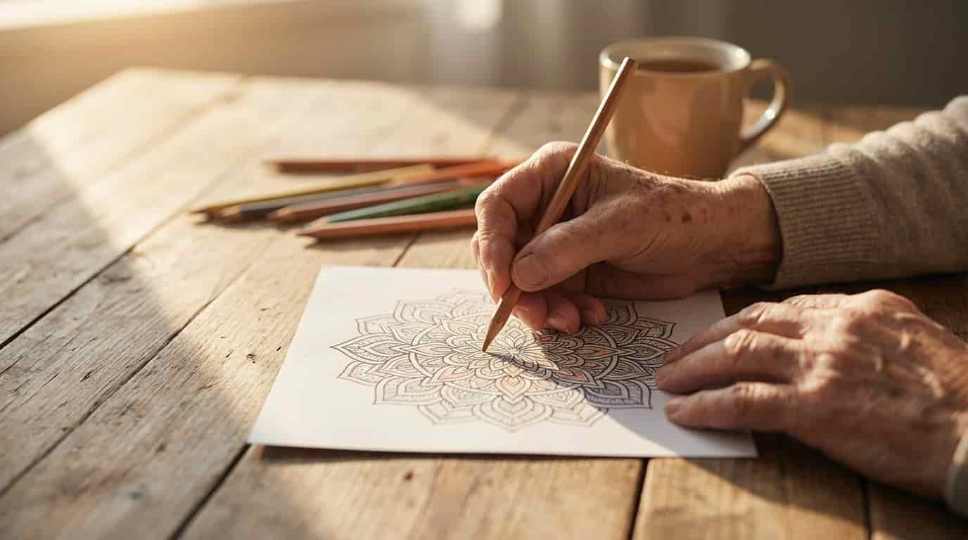 Body image for Stačilo 20 minut s pastelkami a úzkost zmizela. Proč je tento "dětský" rituál pro seniory účinnější než drahé terapie