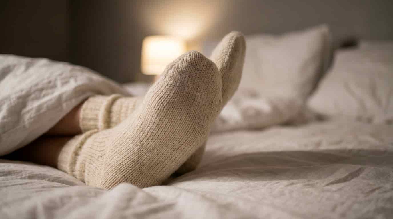 Body image for Studené nohy jako skrytý nepřítel noci. Obyčejné ponožky v posteli dokáží vyřešit letité potíže s usínáním