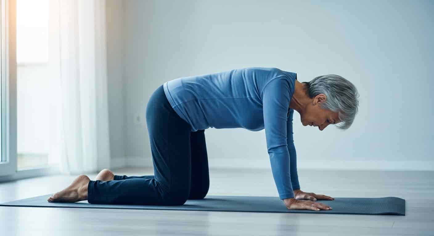 Body image for Tajemství pružných zad: Jóga pro seniory, která uvolní napětí bez jediného náčiní