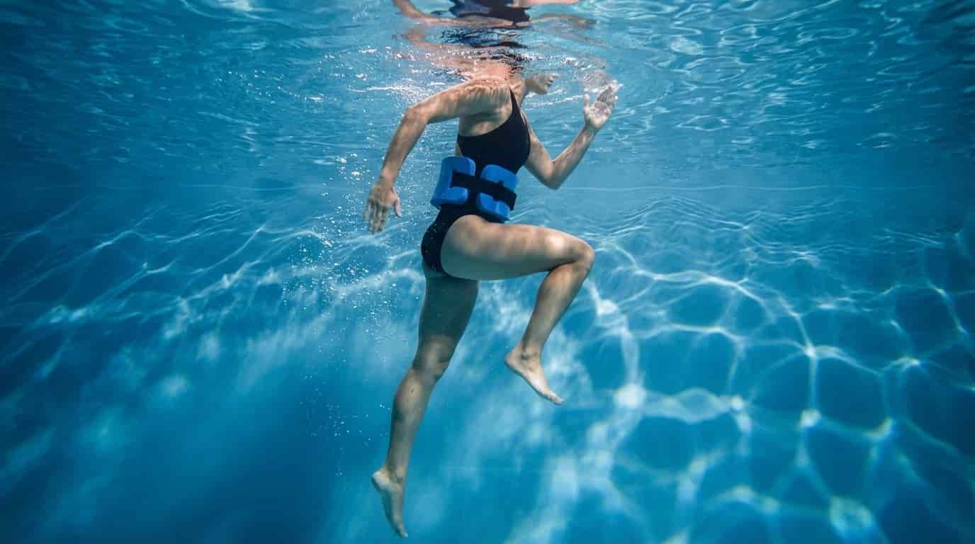 Tento pohyb ve vodě vypadá na první pohled legračně. Ve skutečnosti je to utajovaná zbraň vrcholových atletů, která zachraňuje klouby