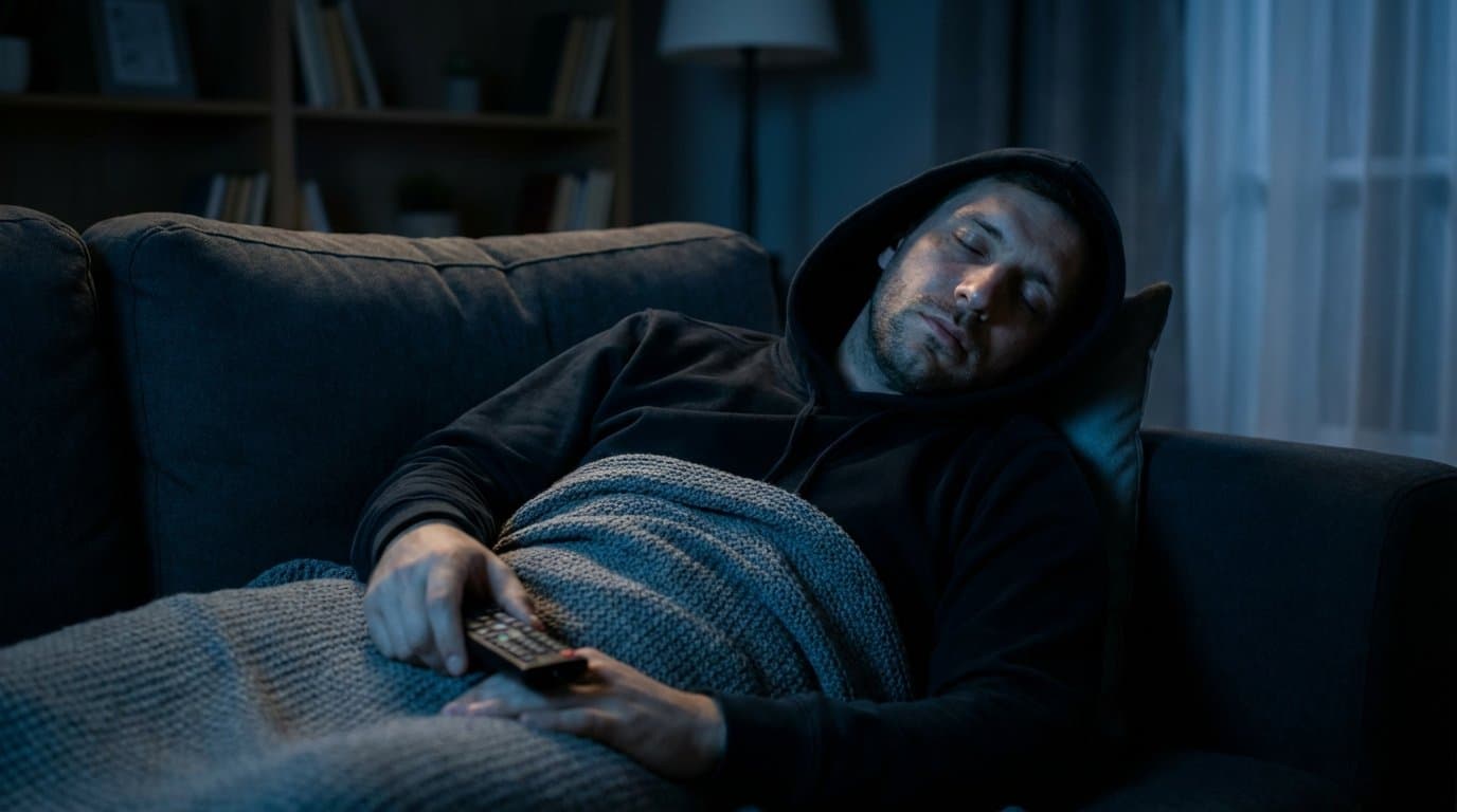 Usínáte u televize, abyste nemysleli na starosti? Tento nevinný zvyk vám tiše likviduje zdraví