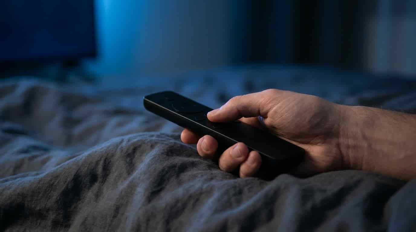 Body image for Usínáte u televize, abyste nemysleli na starosti? Tento nevinný zvyk vám tiše likviduje zdraví