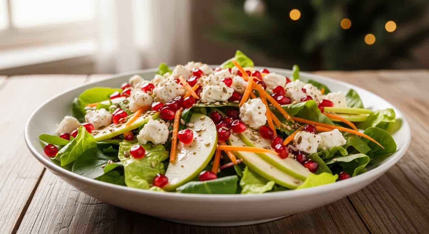 Vánoční salát s granátovým jablkem a pestřecem: Imunitní štít pro chladné dny za pár korun