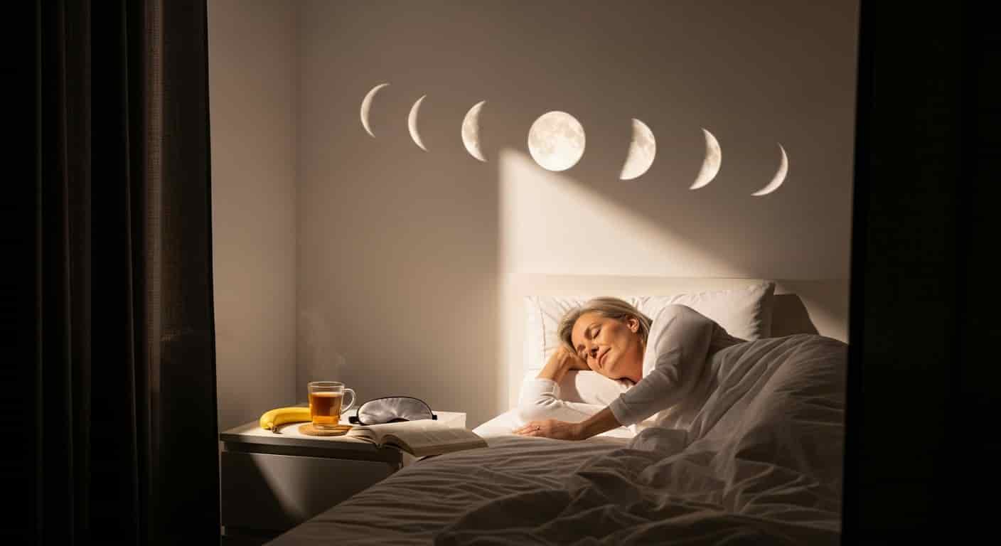 Věděli jste, že měsíční fáze ovlivňují váš spánek po čtyřicítce? Objevte 5 praktických tipů pro harmonii