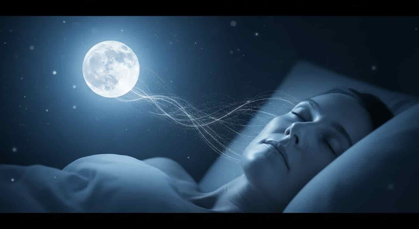 Body image for Věděli jste, že měsíční fáze ovlivňují váš spánek po čtyřicítce? Objevte 5 praktických tipů pro harmonii