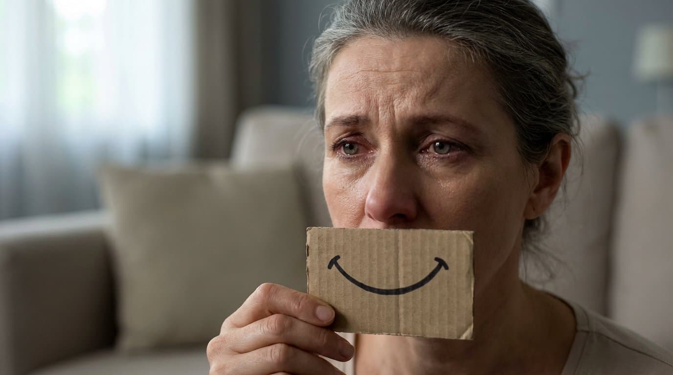 Vypadají jako nejšťastnější lidé v okolí, přitom uvnitř tiše trpí. Nebezpečná maska, kterou si nasazujeme, abychom neobtěžovali okolí