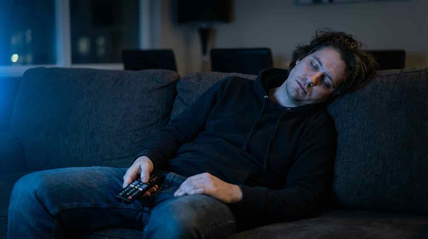 Vypněte ji, i když se vám klíží oči. Zvyk, který považujeme za nevinný relax, nám nenápadně krade zdraví