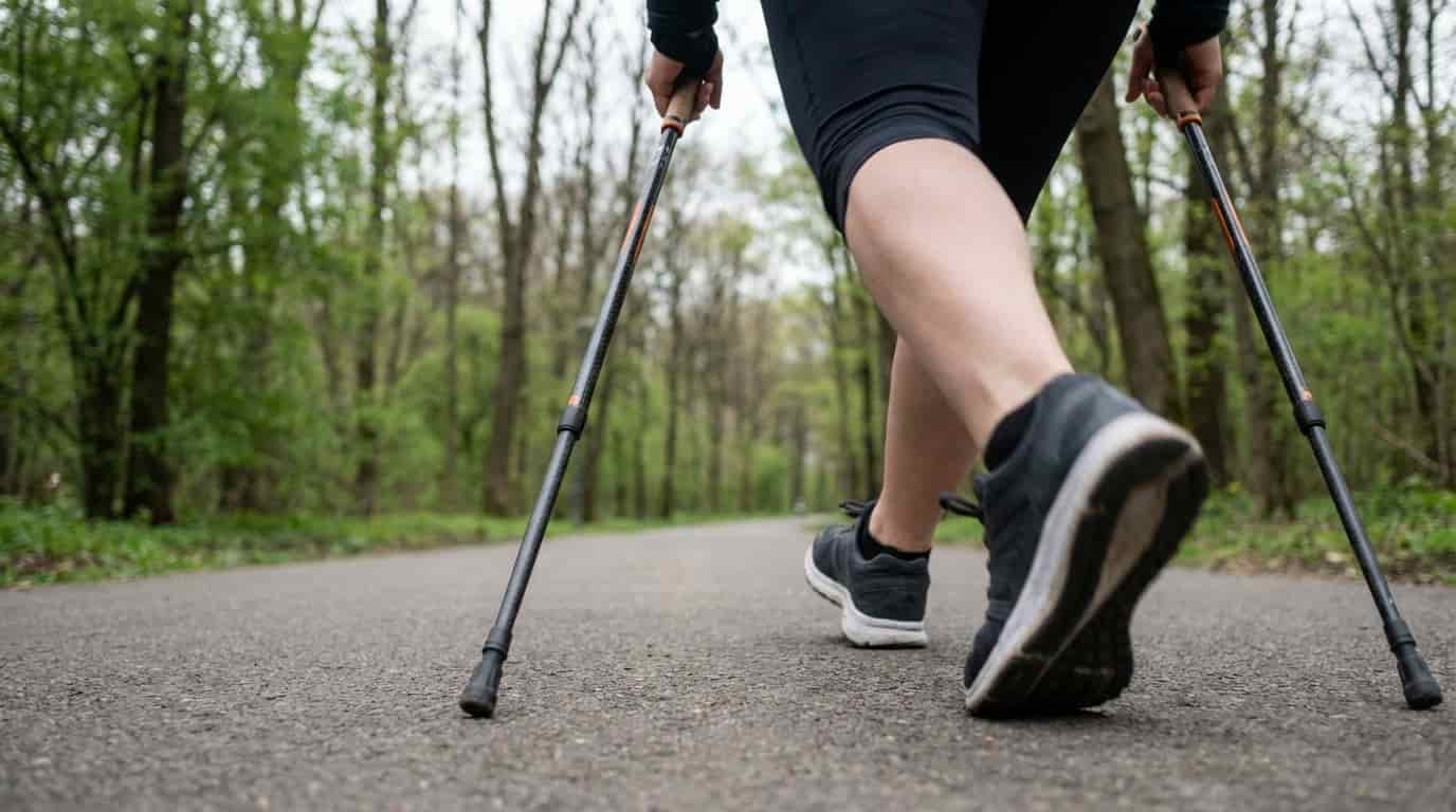 Body image for Zapojíte devadesát procent svalů, ale klouby si budou libovat. Finský vynález, který mění obyčejnou chůzi v nejzdravější pohyb světa