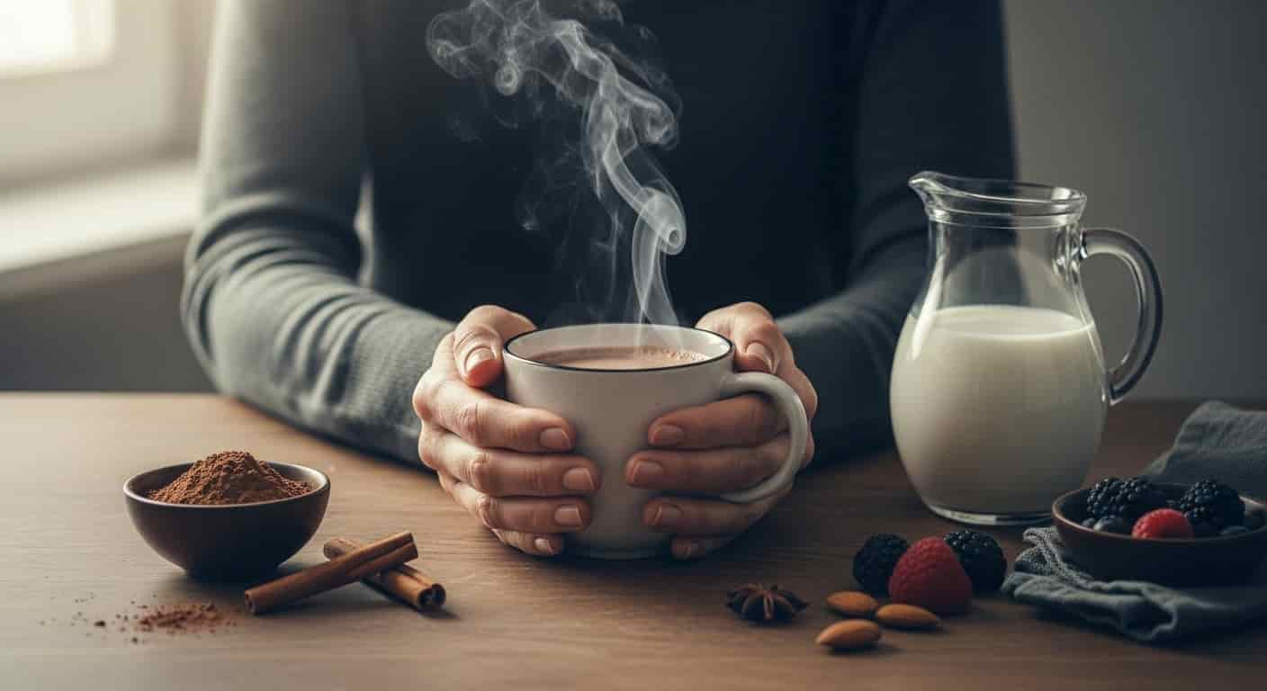 Body image for Zimní teplo kakaa: Jak toto horké pití pomáhá hubnout po čtyřicítce bez hladu